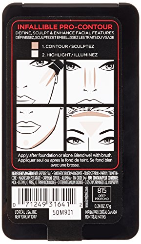 L’Oréal Paris Infallible Pro Contour Palette Deep/Profond 0.24 oz – 1 Count