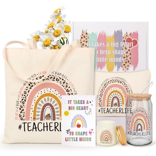 Tecanne Teacher Appreciation Gift Box – Includes Tote, Candle, and Mug