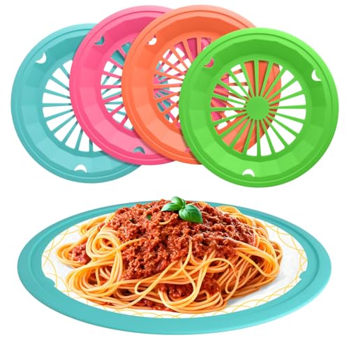 10'' Colorful Plastic Plate Holders - 8 Pack, Reusable Design