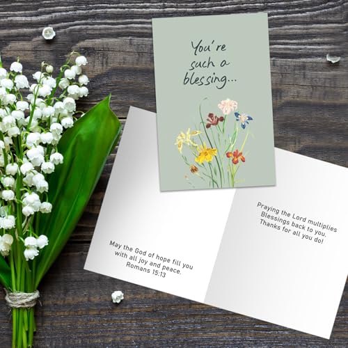 24-Pack Religious Thank You Cards with Envelopes & Stickers