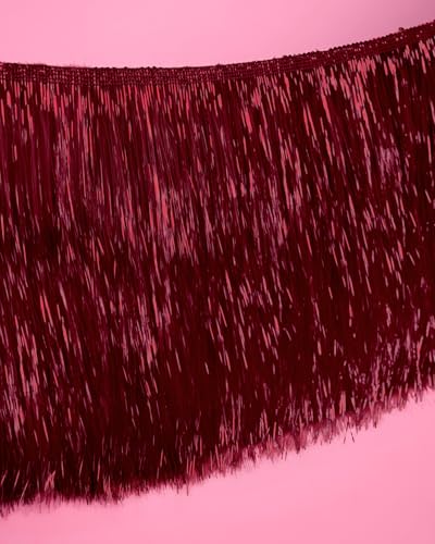 Burgundy Fringe Banner 49 Inch | Bachelorette & Birthday Decor