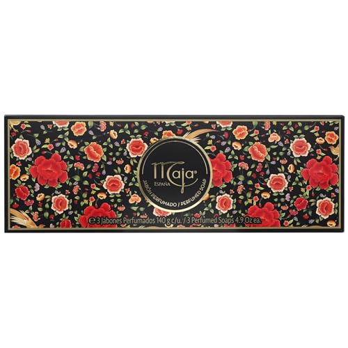 Maja Classic Soap Set - 3 x 140g Moisturizing Soaps with Floral Scent