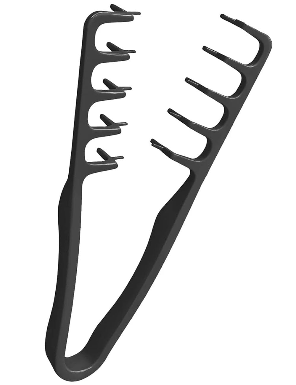 Wide-Tooth Hair Comb - Voluminous Texturizing Styling Tool for Maximum Root Lift | Non-Slip ABS Plastic - Black