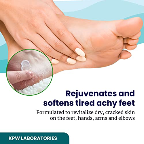 Renew Foot Cream for Dry Cracked Heels - 3 Ounce All-Natural Hydrating Cream