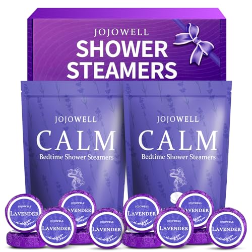 JoJowell Lavender Shower Steamers - 12 Pack Aromatherapy Shower Bombs