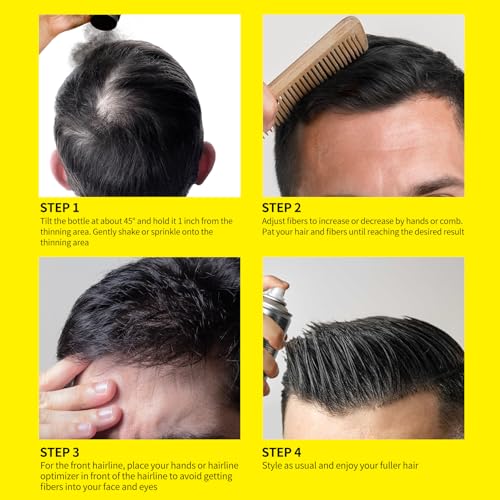 SEVICH Hair Fibers for Thinning Hair - 40g Dark Brown, Instant Volumizing Solution