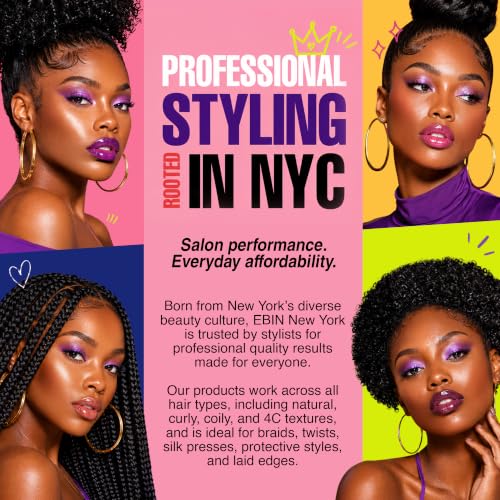 EBIN NEW YORK 24H Edge Tamer Hair Wax Stick Original 2.7 Fl Oz - Strong Hold & No Residue