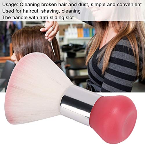 Luatoxry Pink Barber Neck Duster Brush for Hair Cutting & Shaving