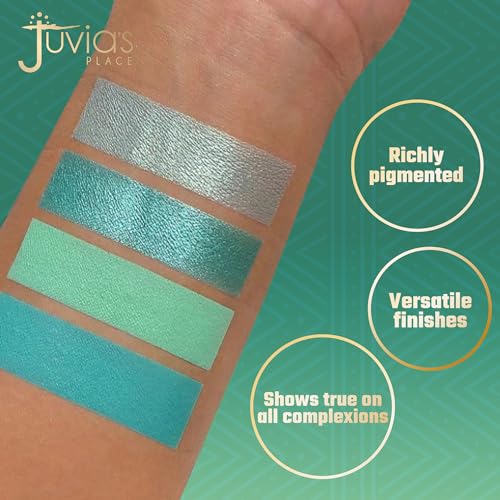Juvia's Place Rebel Quad Mint Eyeshadow Palette, 4 Highly Pigmented Shades