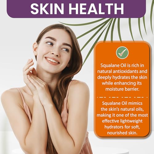 Dr. Joe Lab Pure Olive Squalane Oil - Vegan Face, Skin & Hair Moisturizer, 4 oz