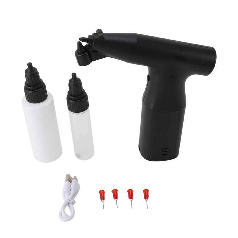 AUNMAS Rechargeable Electric Paint Sprayer, 5mm Spray Width Powerful Motor with Long Battery Life for Car Interior, Furniture