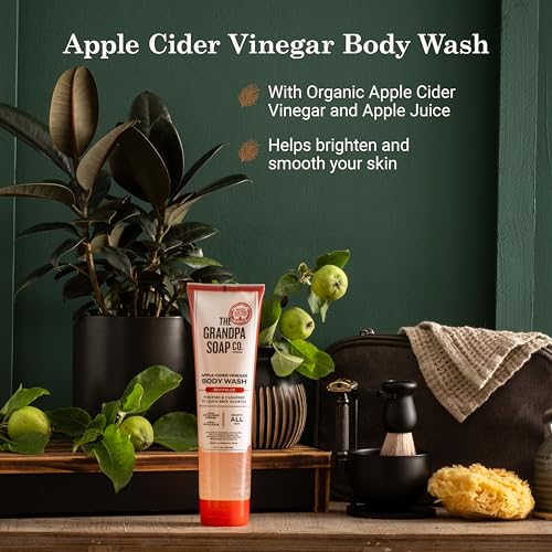 The Grandpa Soap Company Apple Cider Vinegar Body Wash - 2 Pack, Vegan & Natural Skin Revitalizer