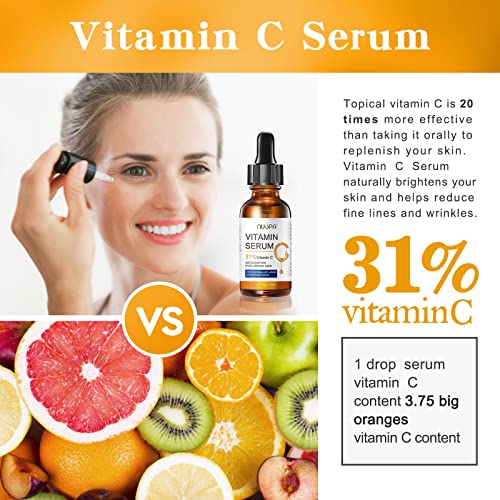 Organic Vitamin C Serum for Face - Anti-Aging & Brightening