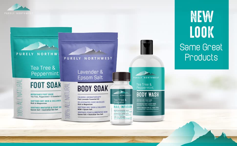 Tea Tree & Peppermint Foot Soak | Epsom Salt & MSM for Odor Relief, Itching & Dry Skin - 1 lb