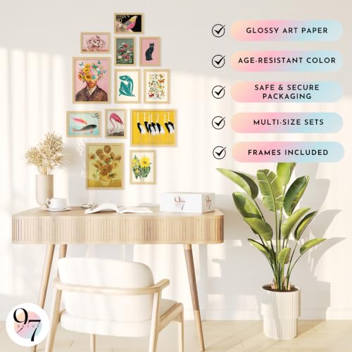 Eclectic Maximalist Wall Art Set - 12 Pcs Funky Gallery Prints