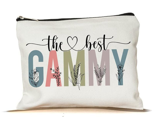 Gammy Makeup Bag - Cute Personalized Travel Cosmetic Pouch for Women