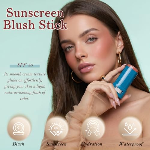 Re. Misoo SPF 50 Blush Stick for Cheeks & Lips - Savanna 06