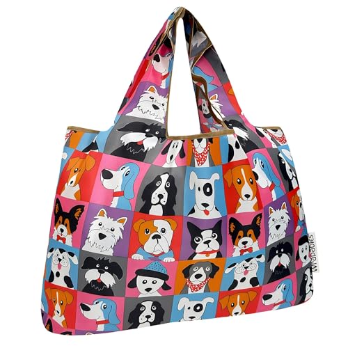 Large Foldable Nylon Reusable Grocery Tote Bags - Eco-Friendly