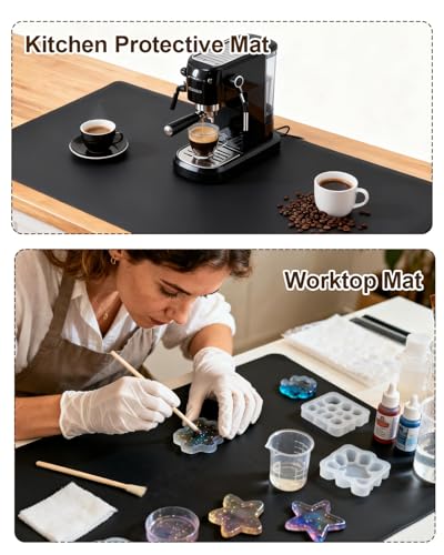 Large Silicone Craft Mat, 31.5'' x 23.6'', Heat Resistant & Non-Skid