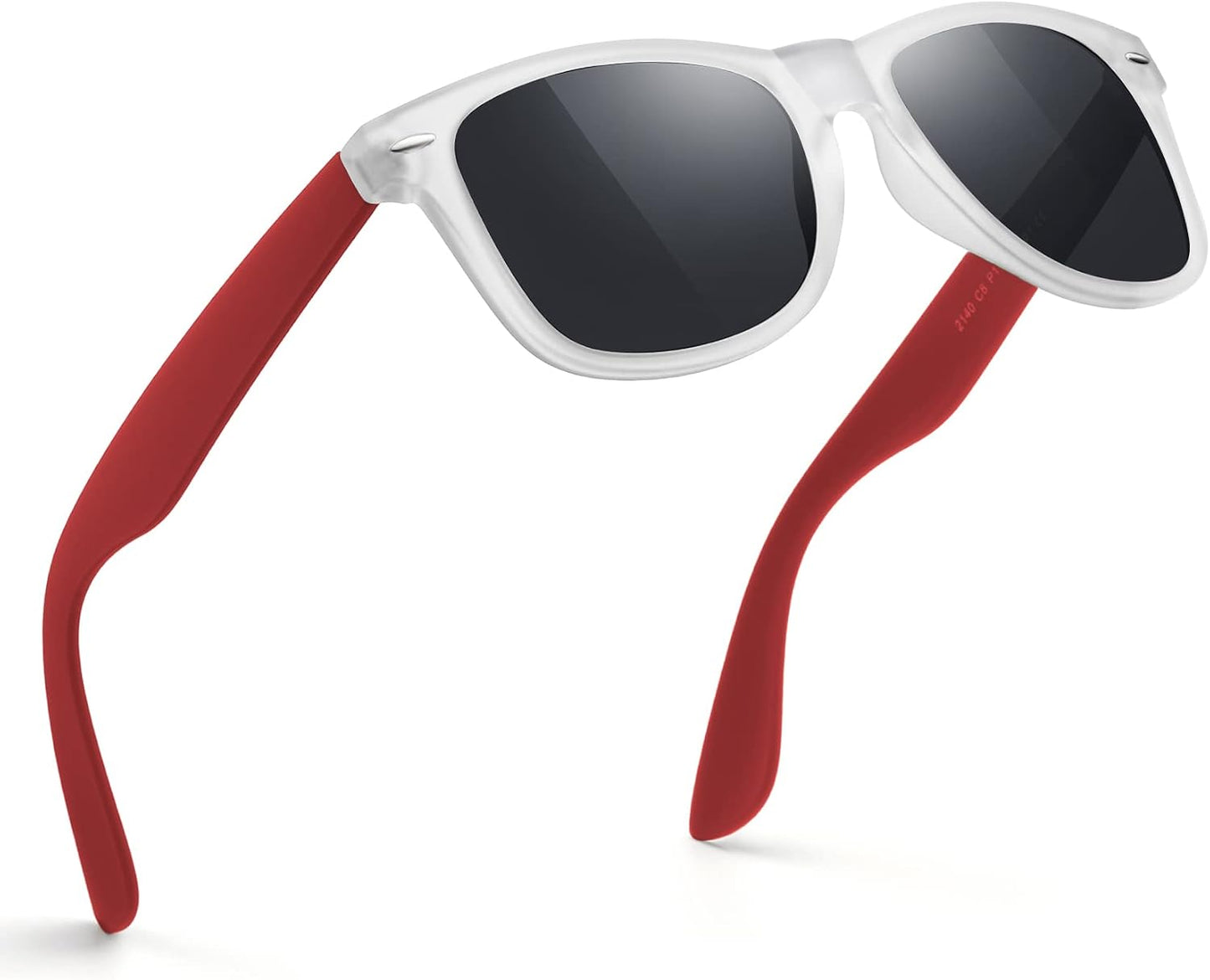 Polarized Sunglasses for Men & Women - Black Retro UV Protection for Driving & Fishing