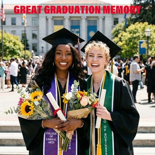 Unibouti Graduation Cap Headband Insert 2-Pack with No-Slip Hook & Loop Fastener