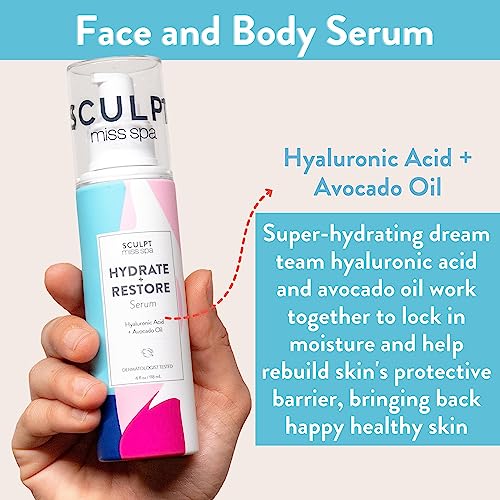 MISS SPA Hydrating Face Serum with Hyaluronic Acid & Avocado Oil for Glowing Skin