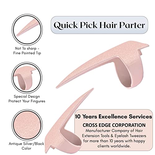 Stainless Steel Hair Parting Tool - Quick Sectioning Ring