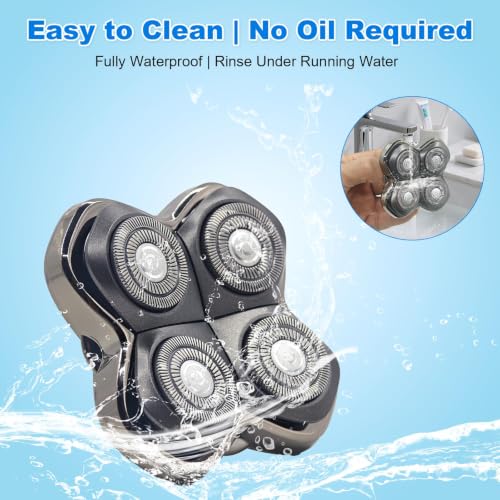 2-Pack Replacement Heads for Skull Pitbull Series Gold PRO Shavers