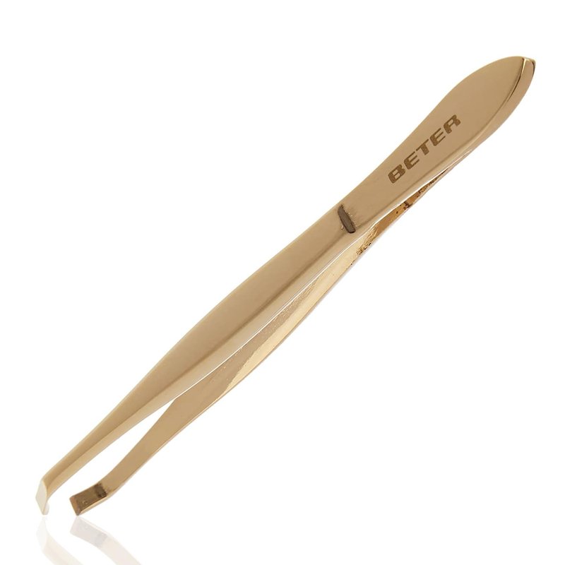 Beter 34062 - Crab-Tip Tweezers, Chrome, 9.3 cm