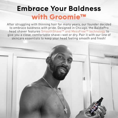 Groomie Natural Shave Gel for Sensitive Skin - 60 mL, Unscented