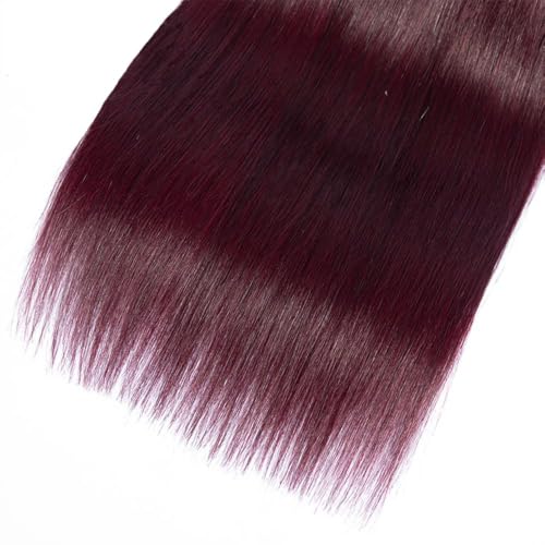 Luxvogue 26-30 Inch Burgundy T1B/99J Human Hair Bundles