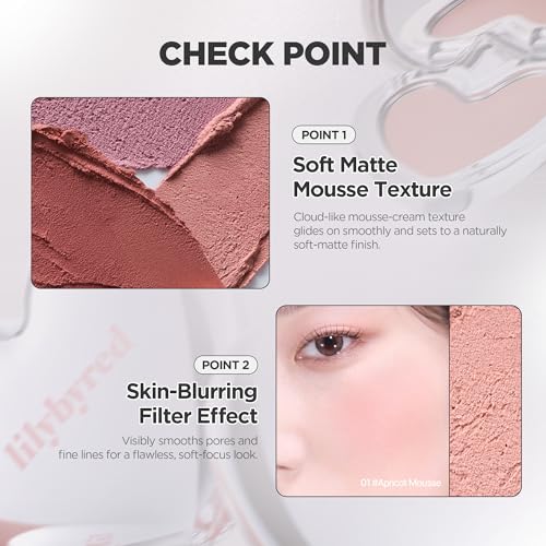 lilybyred Luv Beam Cheek Mousse 04 Taro Mousse | Soft-Matte Blush
