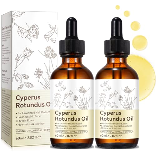 Cyperus Rotundus Oil Hair Inhibitor Serum 2 Fl Oz - Painless Hair Removal for All Skin Types