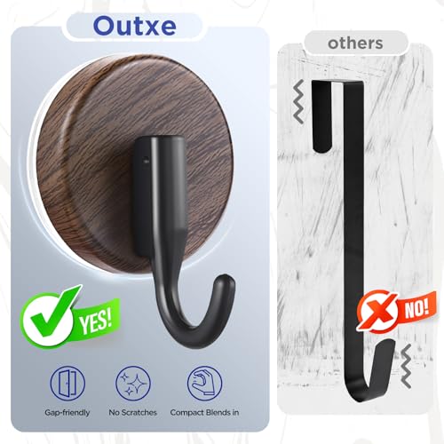 OUTXE Wreath Hanger - Upgraded Suction Cup Hook for All Seasons (2-Pack)
