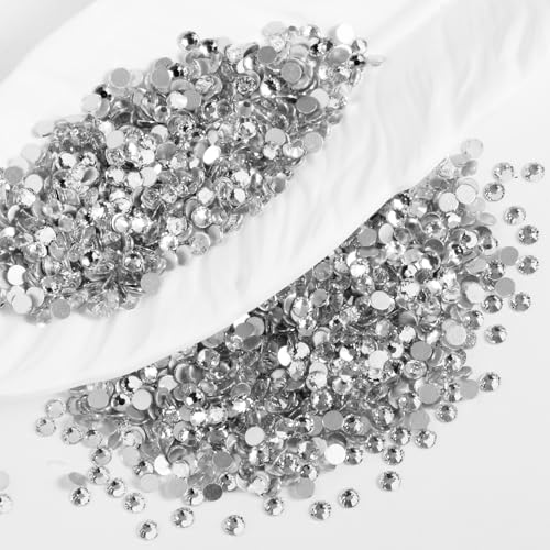 2000pcs SS20 Flatback Glass Rhinestones for Nail Art & Crafts