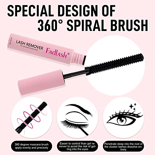 FADLASH Lash Glue Remover 5ml for Cluster & False Lashes - Pink / Clear