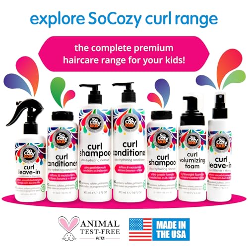 So Cozy Kids Curl Shampoo and Conditioner Set - Hydrating Hair Care Bundle