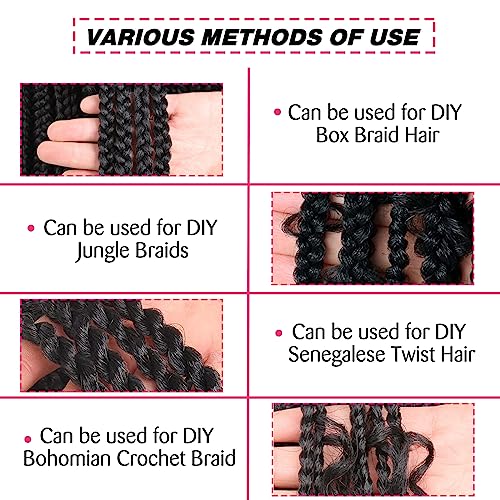 Union Beauty 16 Inch Pre-Stretched Yaki Texture Braiding Hair - 8 Packs Blonde