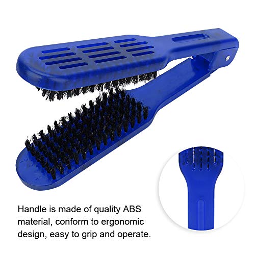 Double Sided Hair Straightening Brush for Frizz Control & Styling - Anti Static Comb