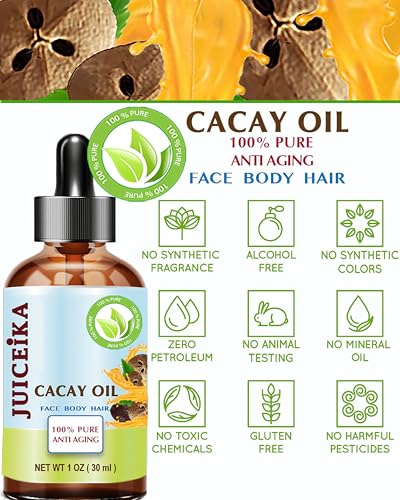 Juiceika 100% Pure Cacay Oil - Virgin Cold-Pressed Facial & Body Oil 15ml
