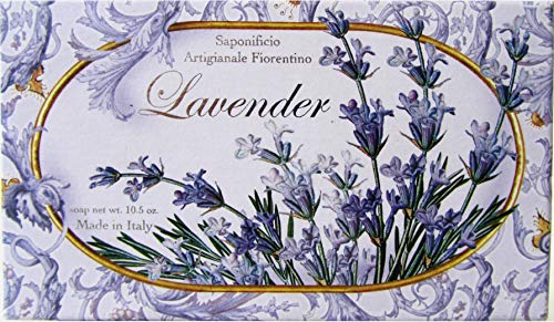 Lavender Italian Vegetable Soap - 10.5 oz Natural Hydrating Bar by Saponificio Fiorentino