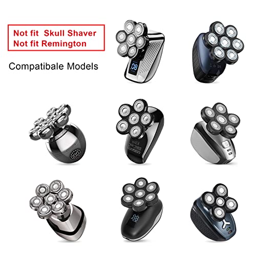 UPTARD Black6 Head Shaver Replacement Blades - 7D Rotary Blades