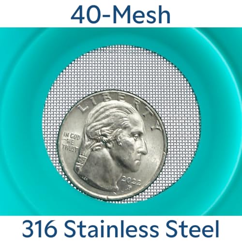 PocketStrainer Collapsible Fine Mesh Strainer - 400 Micron Stainless Steel for Tea, Coffee, Juice & Broth