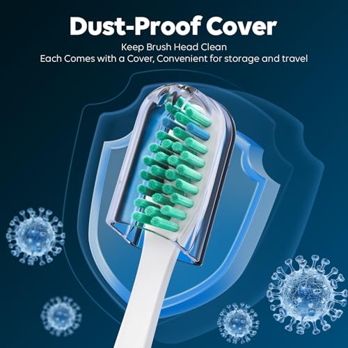 4 Pack Replacement Toothbrush Heads for Philips Sonicare - Compatible with E-Series, Essence, Xtreme, Elite, Advance, CleanCare