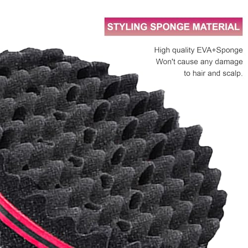 BE BIGEDDIE 1 Pack Big Holes Twist Sponge for Afro Curls - Magic Hair Styling Brush, Travel Ready