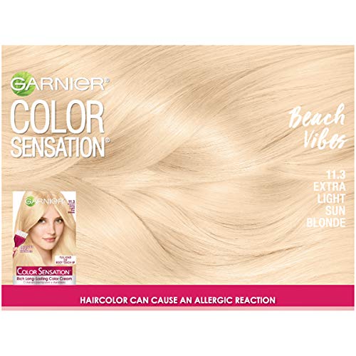Garnier Hair Color Sensation Rich Long-Lasting Cream 11.3 Extra Light Sun Blonde, Pack of 12