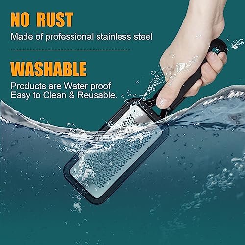 Stainless Steel Foot File Set - 2 Pcs Professional Callus Remover