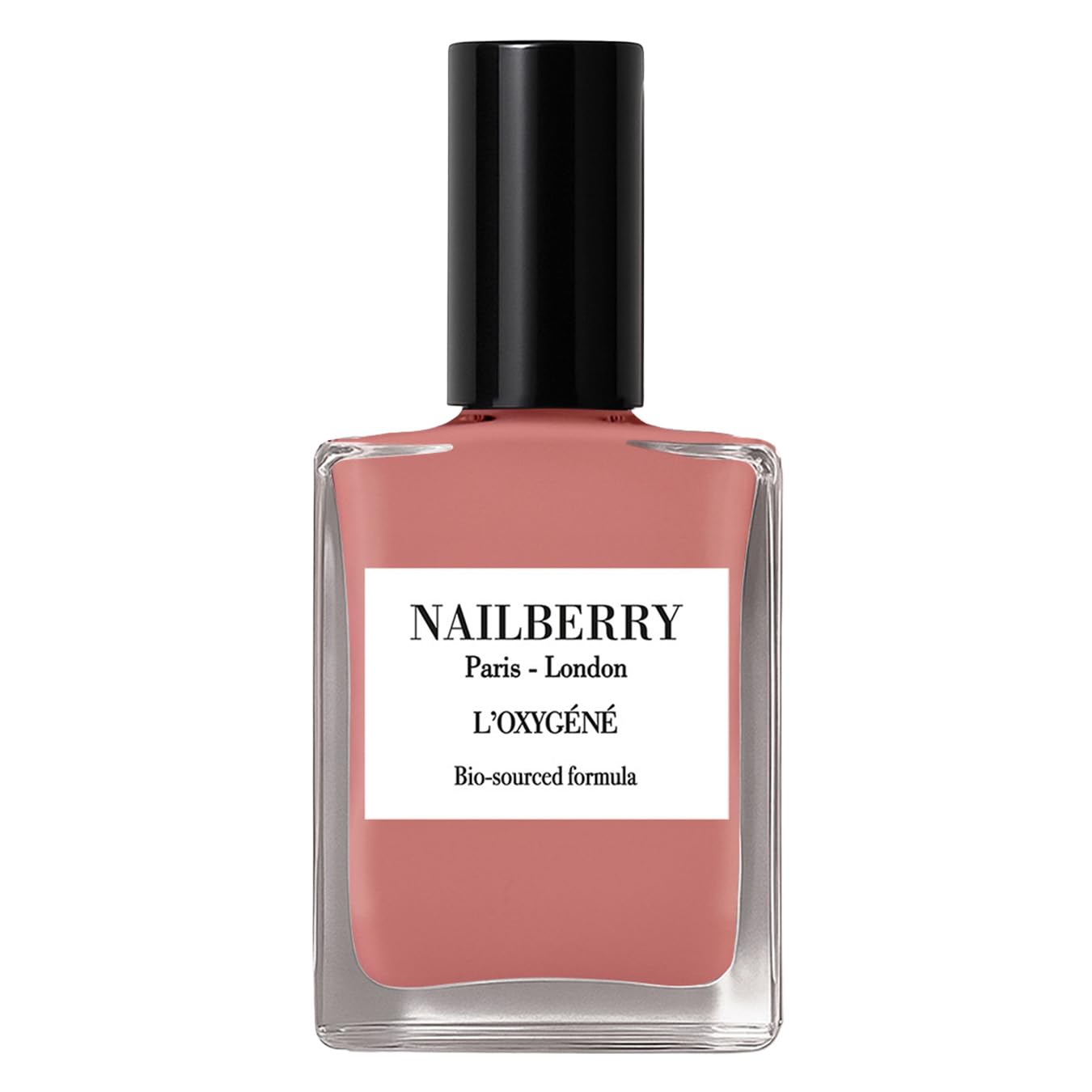 Oxygenated Nail Lacquer - Rose Blossom Pastel Pink | 12-Free Vegan Nail Polish | UV Protected Long-Wear | 15 ml