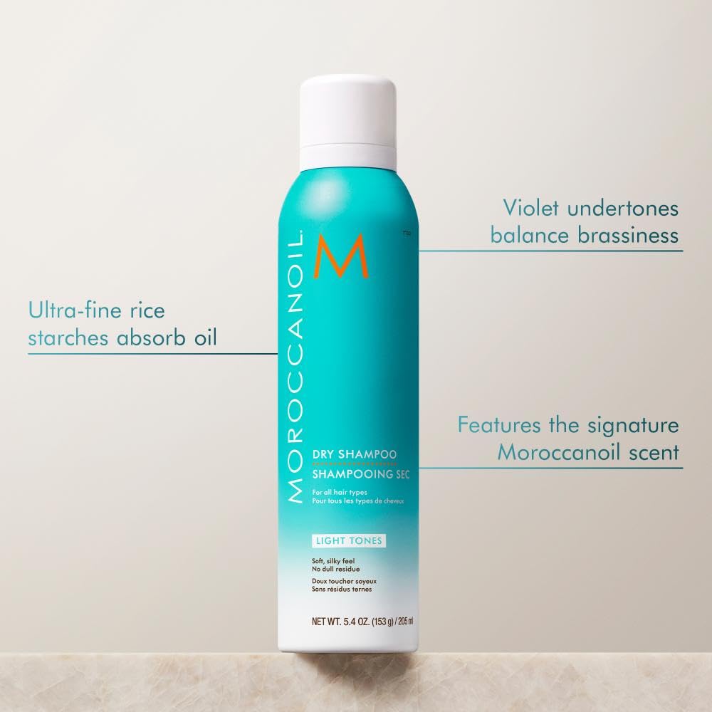 Moroccanoil Dry Shampoo for Light Tones - Refreshing Formula for Blondes