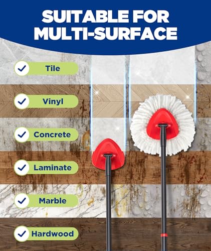 4-in-1 Mop Head Replacement Set for O-Cedar EasyWring System